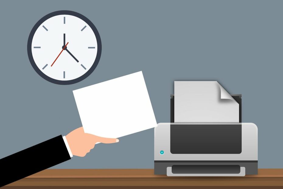 Free printer document machine illustration