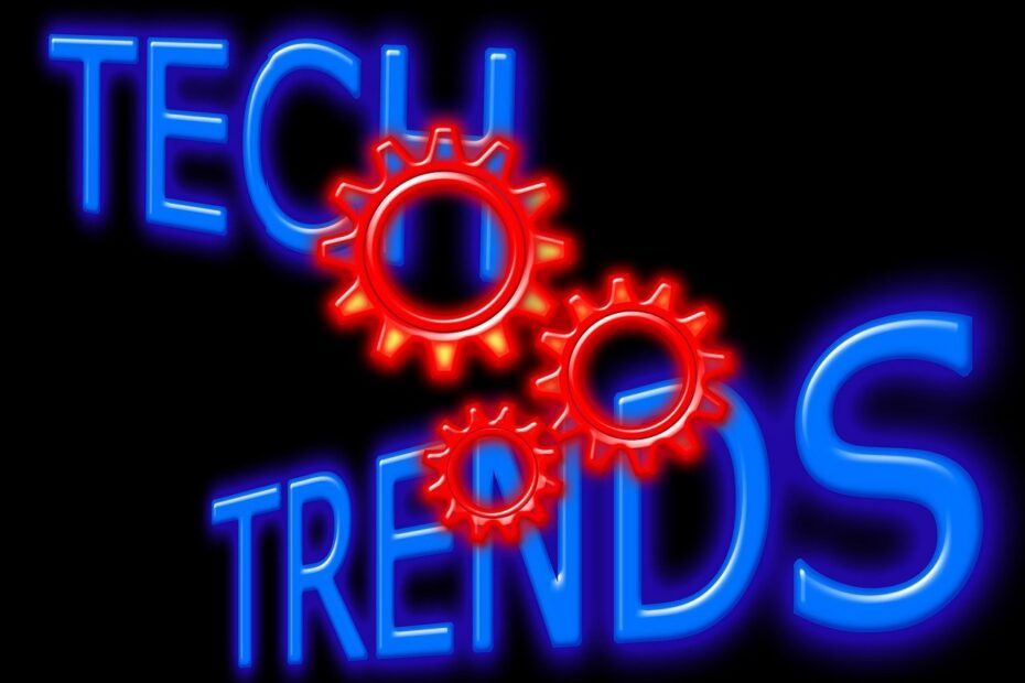 Free technology trend development illustration