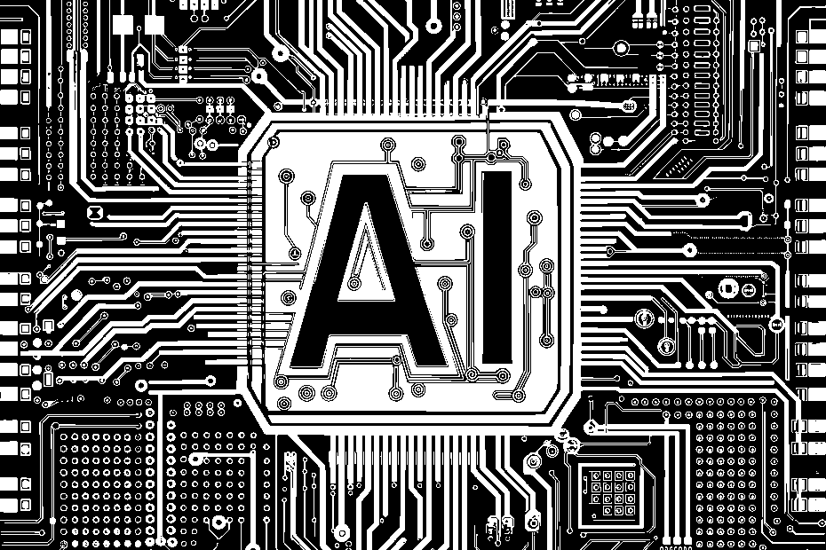 Free ai generated artificial intelligence typography vector